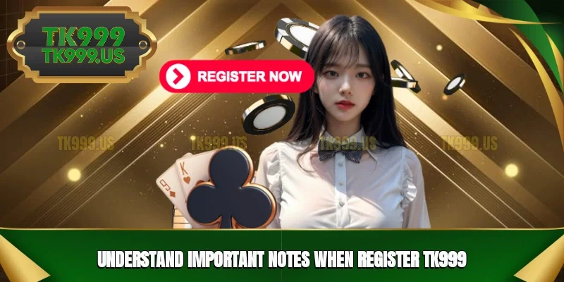 Understand important notes when register TK999 Understand important notes when register TK999