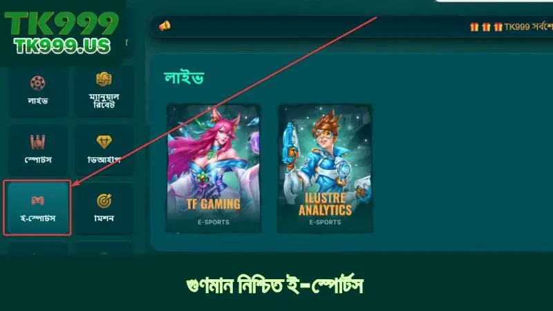 গুণমান নিশ্চিত ই-স্পোর্টস